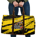 Personalised Richmond Tigers Football Travel Bag Melbourne City Skyline Graphic Fierce Mascot Art