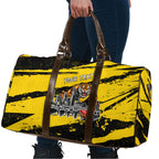 Personalised Richmond Tigers Football Travel Bag Melbourne City Skyline Graphic Fierce Mascot Art