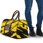 Personalised Richmond Tigers Football Travel Bag Melbourne City Skyline Graphic Fierce Mascot Art