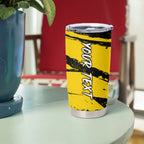 Personalised Richmond Tigers Football Tumbler Cup Melbourne City Skyline Graphic Fierce Mascot Art