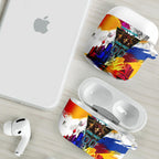 Personalised Brisbane Lions Football AirPods Case Australia City Skyline Graphic Fierce Mascot Art