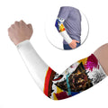 Personalised Brisbane Lions Football Arm Sleeves Australia City Skyline Graphic Fierce Mascot Art