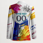 Personalised Brisbane Lions Football Blazer Australia City Skyline Graphic Fierce Mascot Art