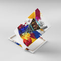 Personalised Brisbane Lions Football Canvas Wall Art Australia City Skyline Graphic Fierce Mascot Art