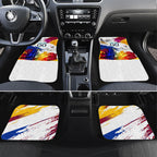 Personalised Brisbane Lions Football Car Mats Australia City Skyline Graphic Fierce Mascot Art
