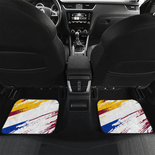 Personalised Brisbane Lions Football Car Mats Australia City Skyline Graphic Fierce Mascot Art