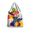 Personalised Brisbane Lions Football Grocery Bag Australia City Skyline Graphic Fierce Mascot Art