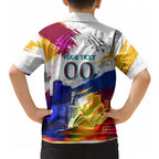 Personalised Brisbane Lions Football Hawaiian Shirt Australia City Skyline Graphic Fierce Mascot Art