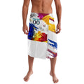 Personalised Brisbane Lions Football Lavalava Australia City Skyline Graphic Fierce Mascot Art
