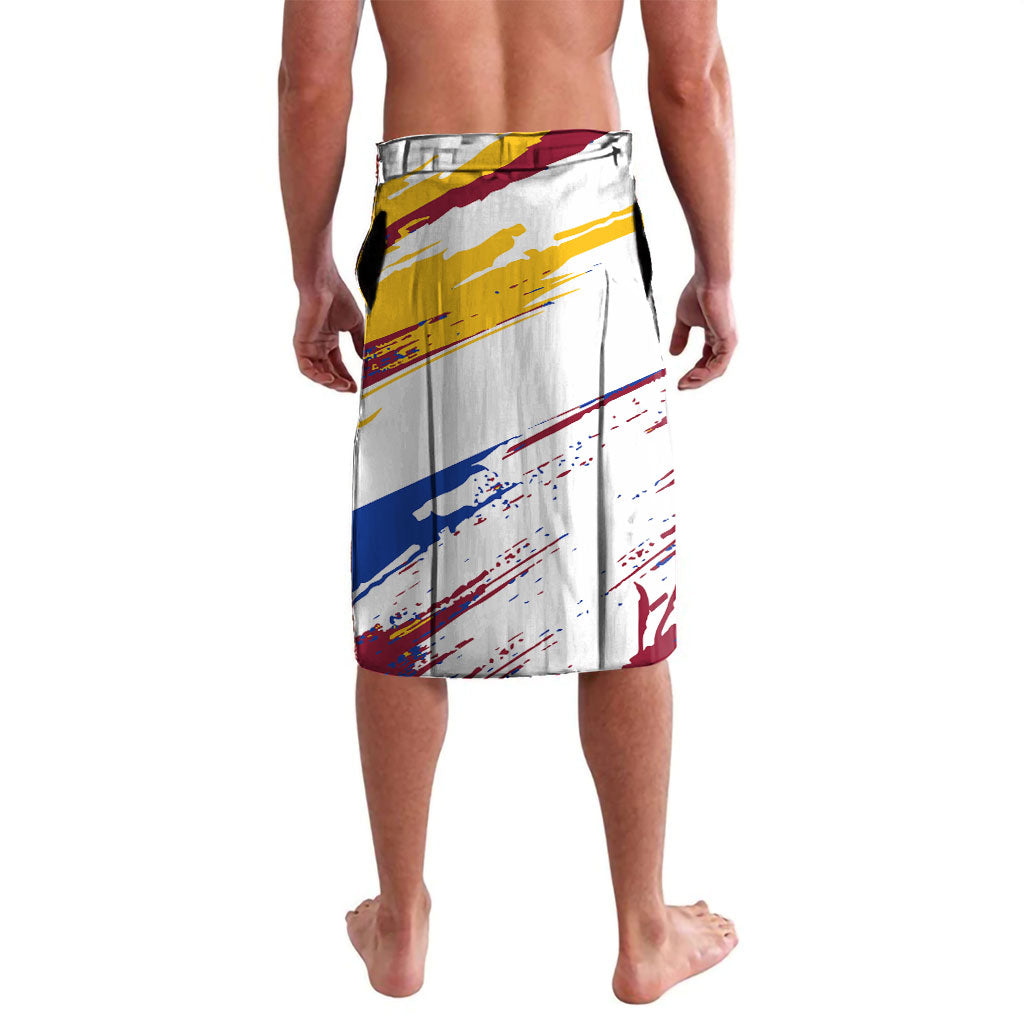 Personalised Brisbane Lions Football Lavalava Australia City Skyline Graphic Fierce Mascot Art