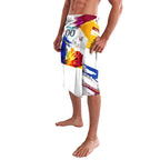 Personalised Brisbane Lions Football Lavalava Australia City Skyline Graphic Fierce Mascot Art