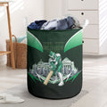 Personalised Melbourne Stars Cricket Mascot Skyline Laundry Basket Comic Style Superhero Mascot Fan Art Graphic