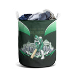 Personalised Melbourne Stars Cricket Mascot Skyline Laundry Basket Comic Style Superhero Mascot Fan Art Graphic