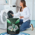 Personalised Melbourne Stars Cricket Mascot Skyline Laundry Basket Comic Style Superhero Mascot Fan Art Graphic
