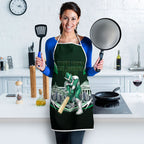 Personalised Melbourne Stars Cricket Mascot Skyline Apron Comic Style Superhero Mascot Fan Art Graphic