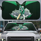 Personalised Melbourne Stars Cricket Mascot Skyline Auto Sun Shade Comic Style Superhero Mascot Fan Art Graphic