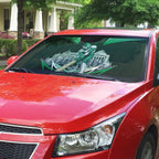 Personalised Melbourne Stars Cricket Mascot Skyline Auto Sun Shade Comic Style Superhero Mascot Fan Art Graphic