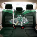 Personalised Melbourne Stars Cricket Mascot Skyline Back Car Seat Cover Comic Style Superhero Mascot Fan Art Graphic