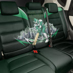 Personalised Melbourne Stars Cricket Mascot Skyline Back Car Seat Cover Comic Style Superhero Mascot Fan Art Graphic