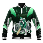 Personalised Melbourne Stars Cricket Mascot Skyline Baseball Jacket Comic Style Superhero Mascot Fan Art Graphic