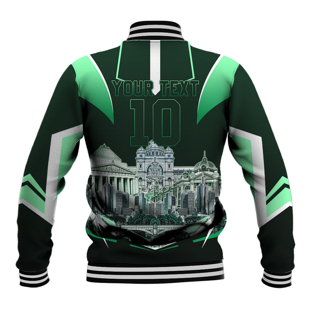 Personalised Melbourne Stars Cricket Mascot Skyline Baseball Jacket Comic Style Superhero Mascot Fan Art Graphic