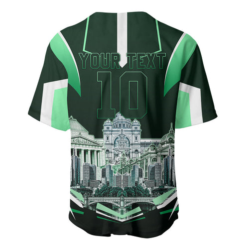 Personalised Melbourne Stars Cricket Mascot Skyline Baseball Jersey Comic Style Superhero Mascot Fan Art Graphic