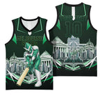 Personalised Melbourne Stars Cricket Mascot Skyline Basketball Jersey Comic Style Superhero Mascot Fan Art Graphic