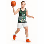Personalised Melbourne Stars Cricket Mascot Skyline Basketball Jersey Comic Style Superhero Mascot Fan Art Graphic