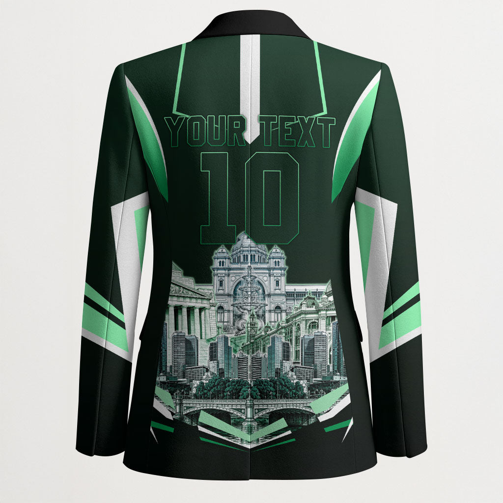 Personalised Melbourne Stars Cricket Mascot Skyline Blazer Comic Style Superhero Mascot Fan Art Graphic