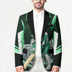 Personalised Melbourne Stars Cricket Mascot Skyline Blazer Comic Style Superhero Mascot Fan Art Graphic