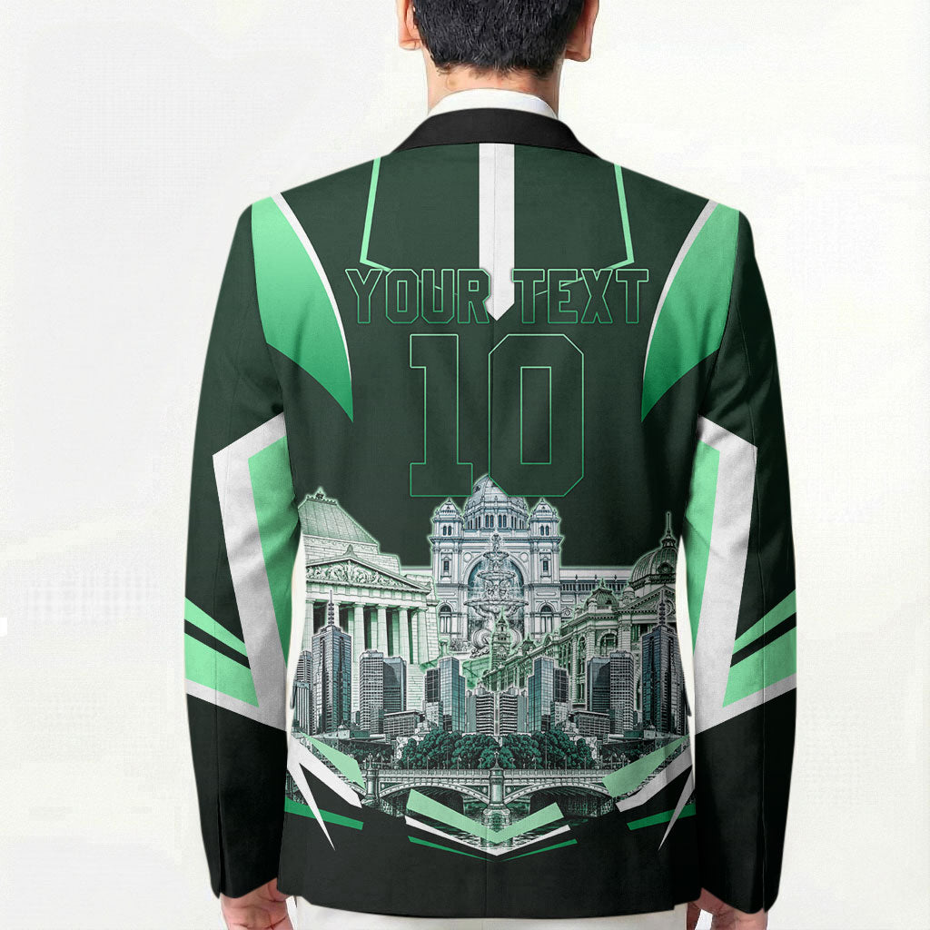 Personalised Melbourne Stars Cricket Mascot Skyline Blazer Comic Style Superhero Mascot Fan Art Graphic