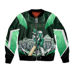 Personalised Melbourne Stars Cricket Mascot Skyline Bomber Jacket Comic Style Superhero Mascot Fan Art Graphic