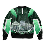 Personalised Melbourne Stars Cricket Mascot Skyline Bomber Jacket Comic Style Superhero Mascot Fan Art Graphic