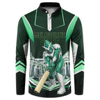 Personalised Melbourne Stars Cricket Mascot Skyline Button Sweatshirt Comic Style Superhero Mascot Fan Art Graphic