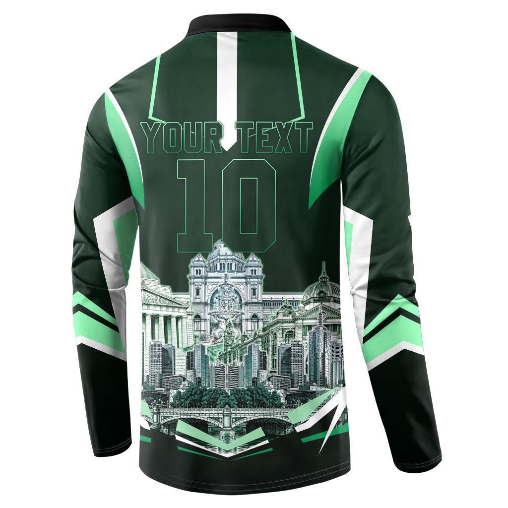 Personalised Melbourne Stars Cricket Mascot Skyline Button Sweatshirt Comic Style Superhero Mascot Fan Art Graphic