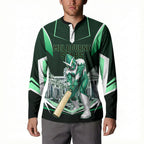 Personalised Melbourne Stars Cricket Mascot Skyline Button Sweatshirt Comic Style Superhero Mascot Fan Art Graphic