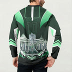 Personalised Melbourne Stars Cricket Mascot Skyline Button Sweatshirt Comic Style Superhero Mascot Fan Art Graphic