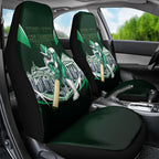 Personalised Melbourne Stars Cricket Mascot Skyline Car Seat Cover Comic Style Superhero Mascot Fan Art Graphic