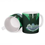 Personalised Melbourne Stars Cricket Mascot Skyline Ceramic Mug Comic Style Superhero Mascot Fan Art Graphic