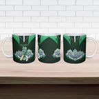 Personalised Melbourne Stars Cricket Mascot Skyline Ceramic Mug Comic Style Superhero Mascot Fan Art Graphic