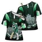 Personalised Melbourne Stars Cricket Mascot Skyline Cross Shoulder Shirt Comic Style Superhero Mascot Fan Art Graphic