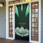 Personalised Melbourne Stars Cricket Mascot Skyline Door Cover Comic Style Superhero Mascot Fan Art Graphic