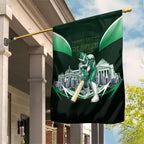 Personalised Melbourne Stars Cricket Mascot Skyline Garden Flag Comic Style Superhero Mascot Fan Art Graphic
