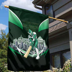 Personalised Melbourne Stars Cricket Mascot Skyline Garden Flag Comic Style Superhero Mascot Fan Art Graphic