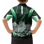 Personalised Melbourne Stars Cricket Mascot Skyline Hawaiian Shirt Comic Style Superhero Mascot Fan Art Graphic