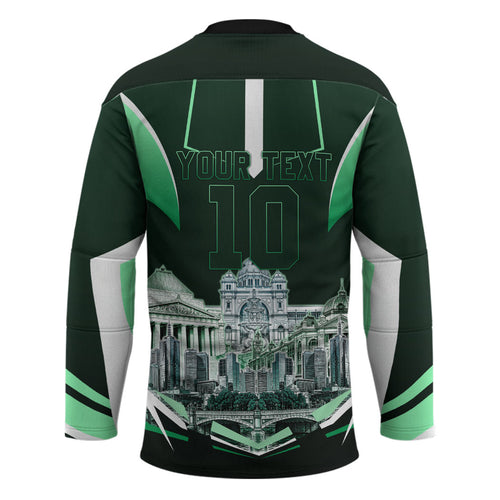 Personalised Melbourne Stars Cricket Mascot Skyline Hockey Jersey Comic Style Superhero Mascot Fan Art Graphic