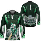 Personalised Melbourne Stars Cricket Mascot Skyline Hockey Jersey Comic Style Superhero Mascot Fan Art Graphic