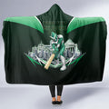 Personalised Melbourne Stars Cricket Mascot Skyline Hooded Blanket Comic Style Superhero Mascot Fan Art Graphic