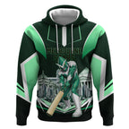 Personalised Melbourne Stars Cricket Mascot Skyline Hoodie Comic Style Superhero Mascot Fan Art Graphic