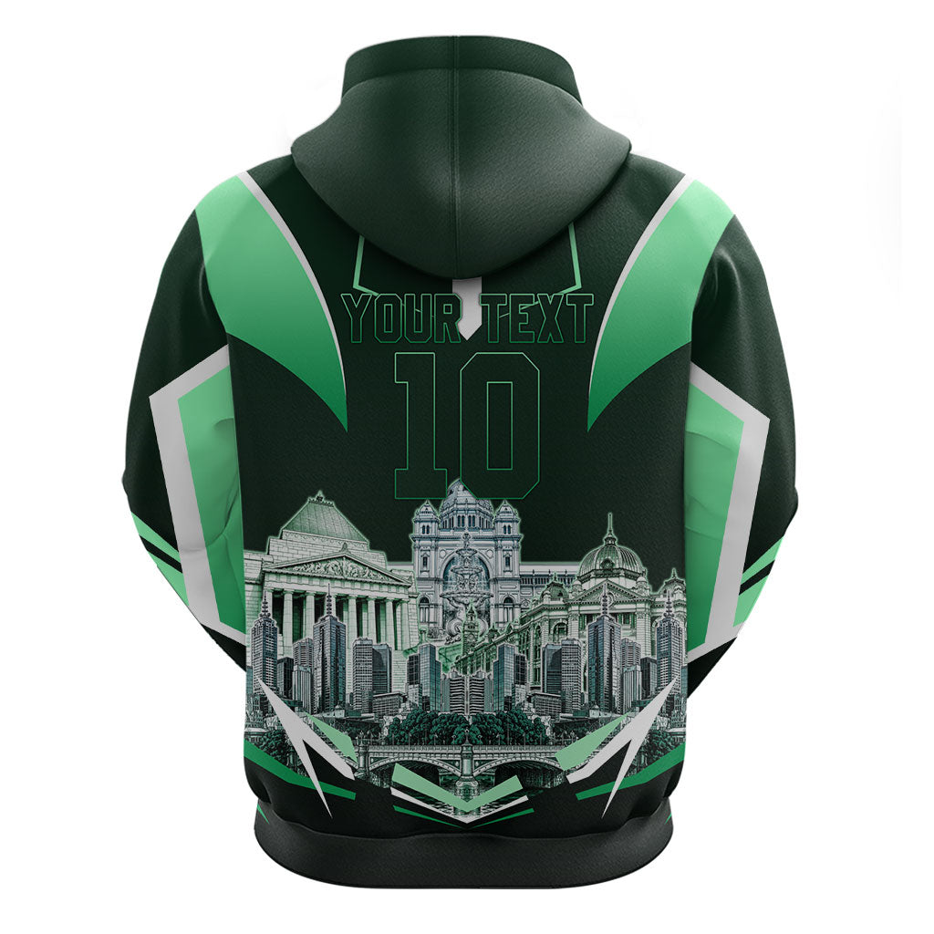 Personalised Melbourne Stars Cricket Mascot Skyline Hoodie Comic Style Superhero Mascot Fan Art Graphic